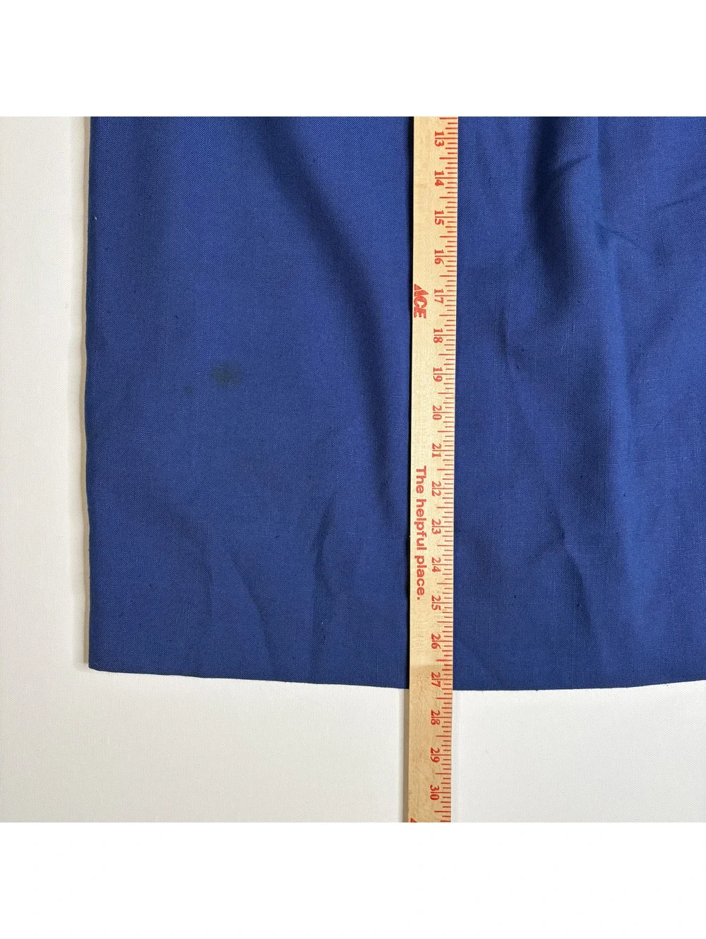 Vintage Le Suit Royal Blue Skirt Suit Set Blazer Midi Skirt